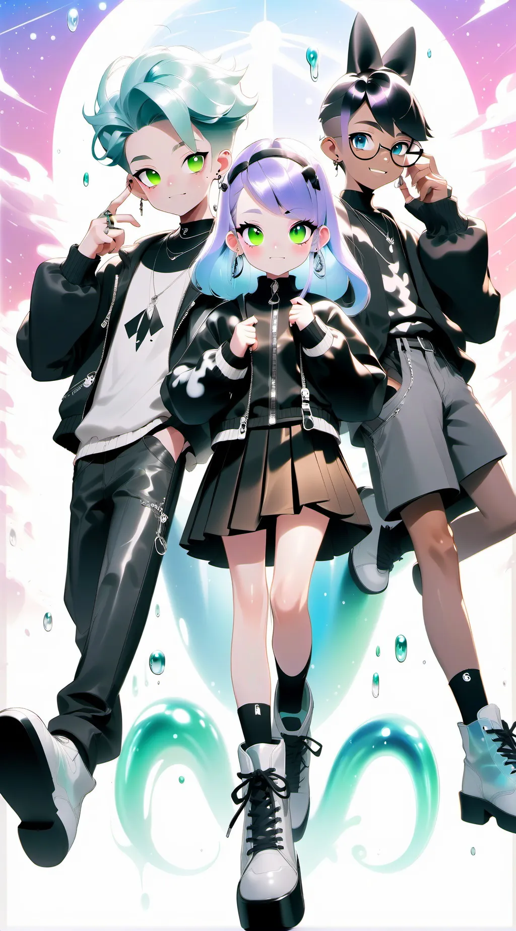 ai character: Trouple problems  background