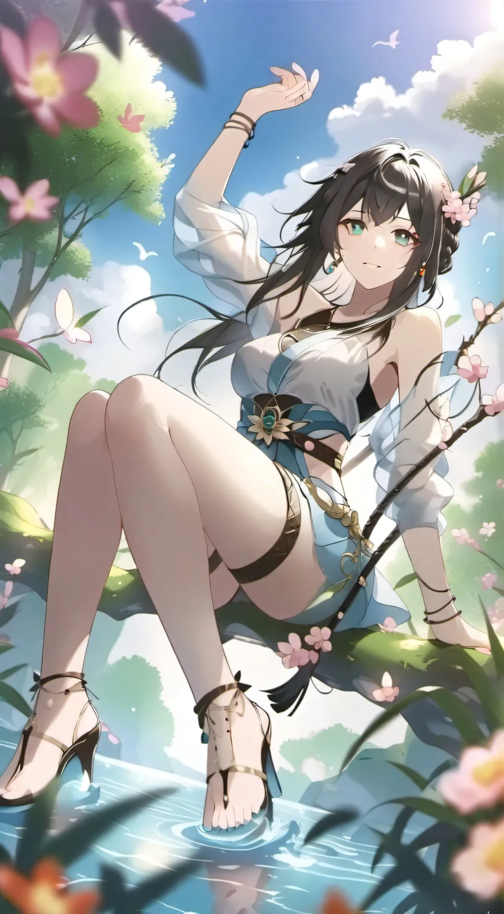 ai character: Akio  background