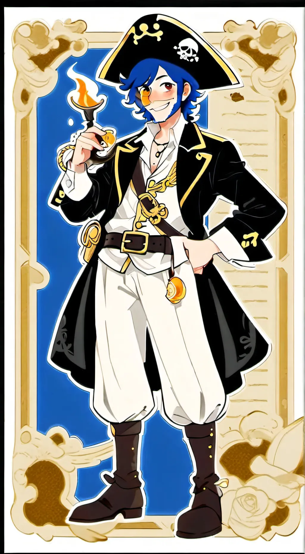 ai character: Captain Darling  background