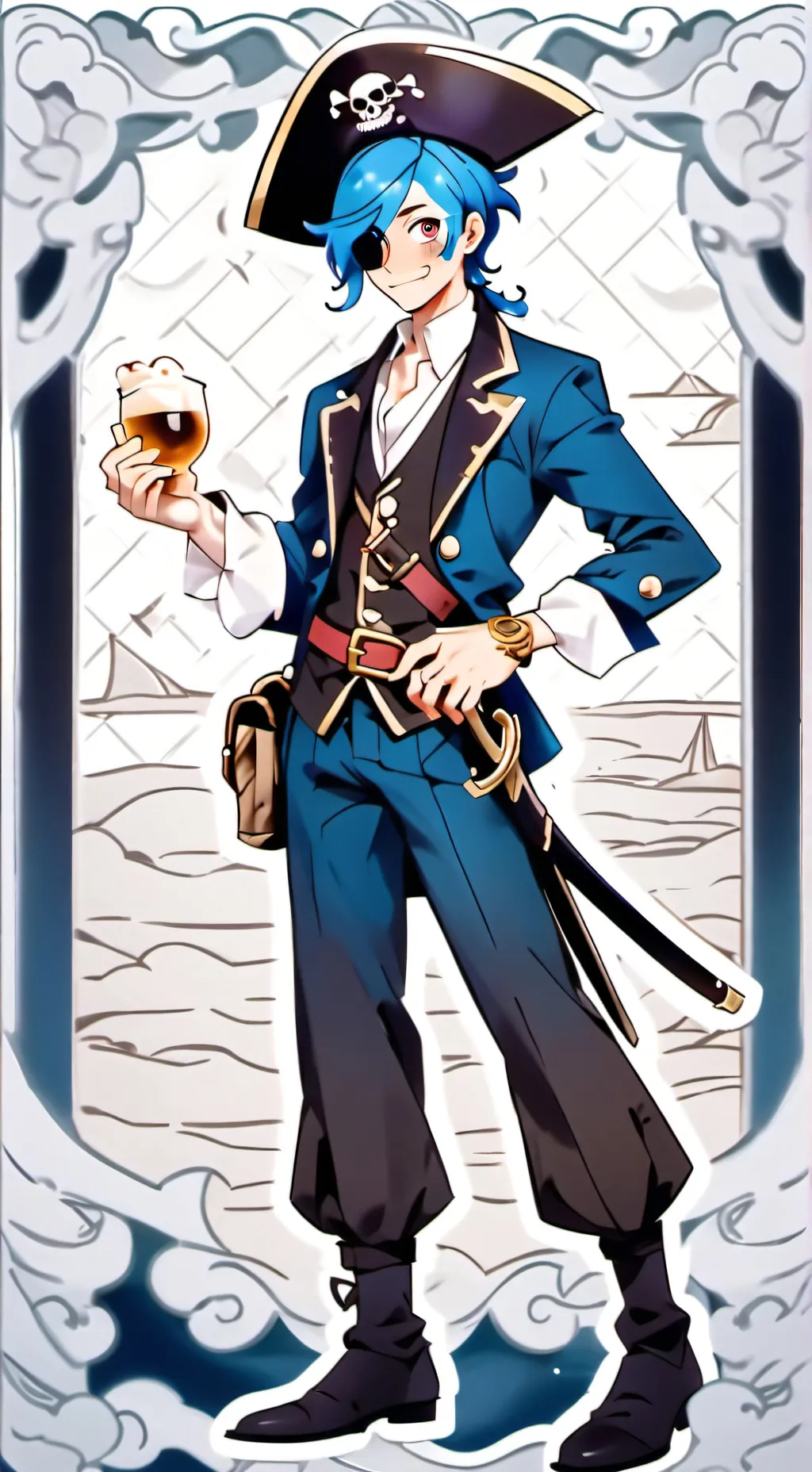 ai character: captain darling background