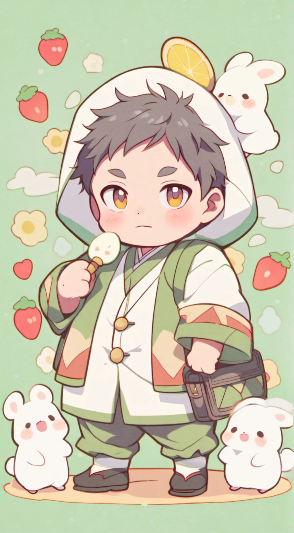 ai character: Anthony (fat) background