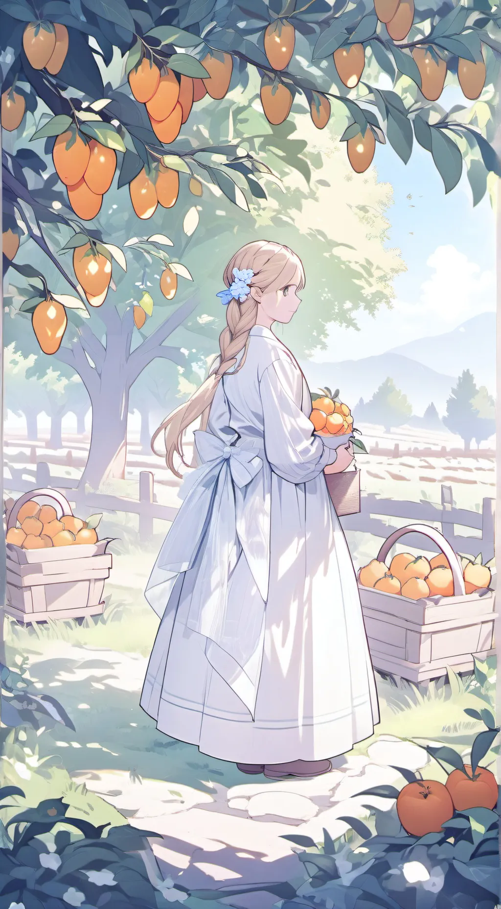 ai character: The Orchard's Fortune background