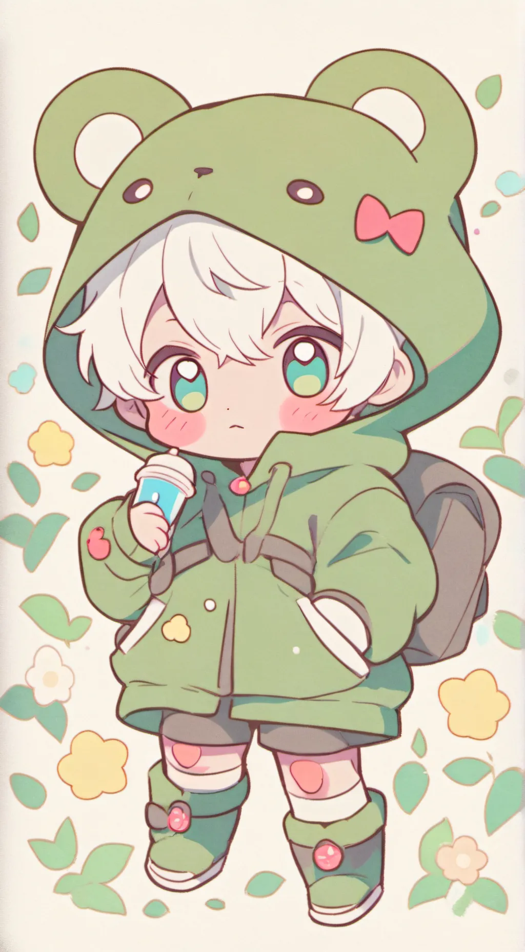 ai character: mitten background