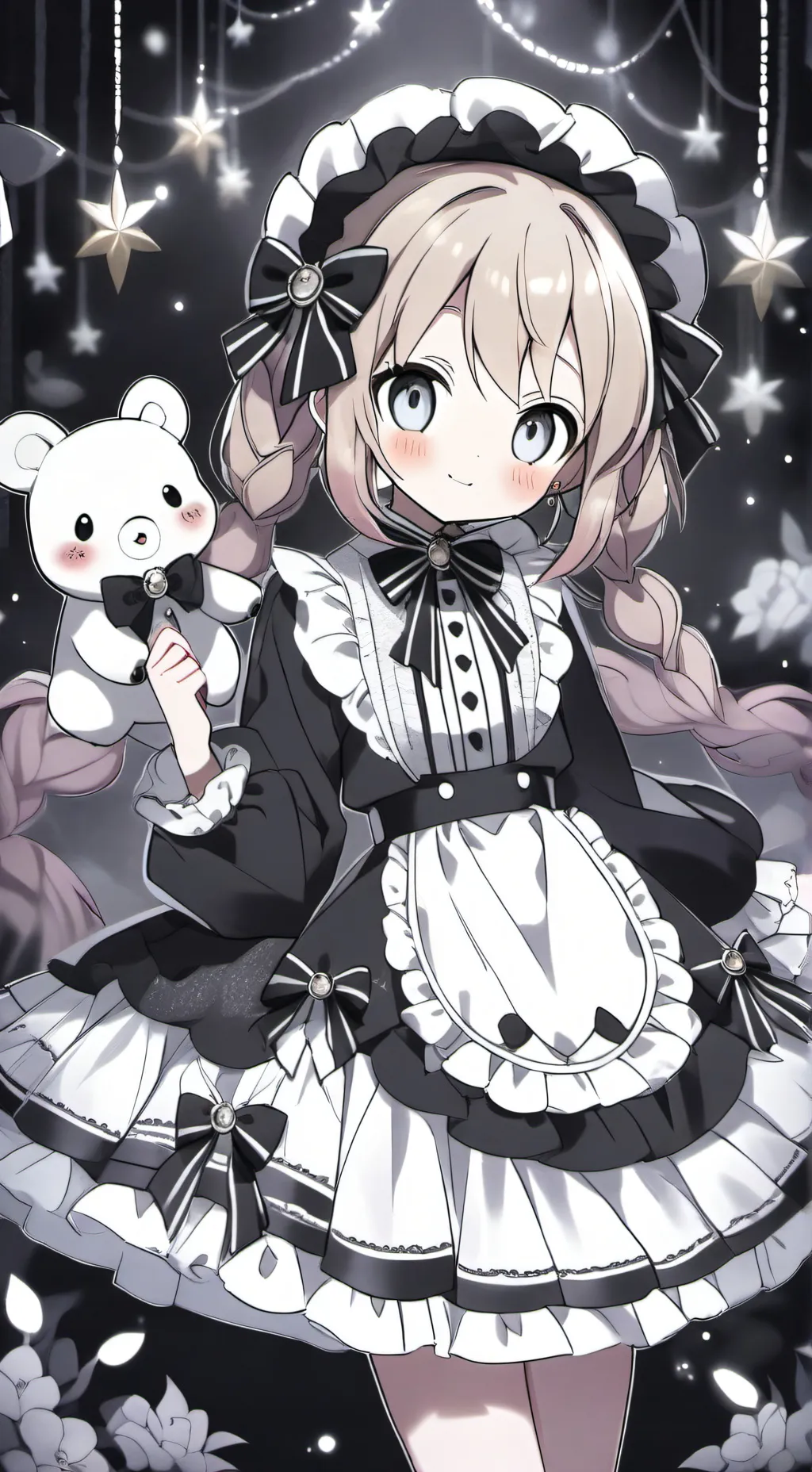 ai character: girl background