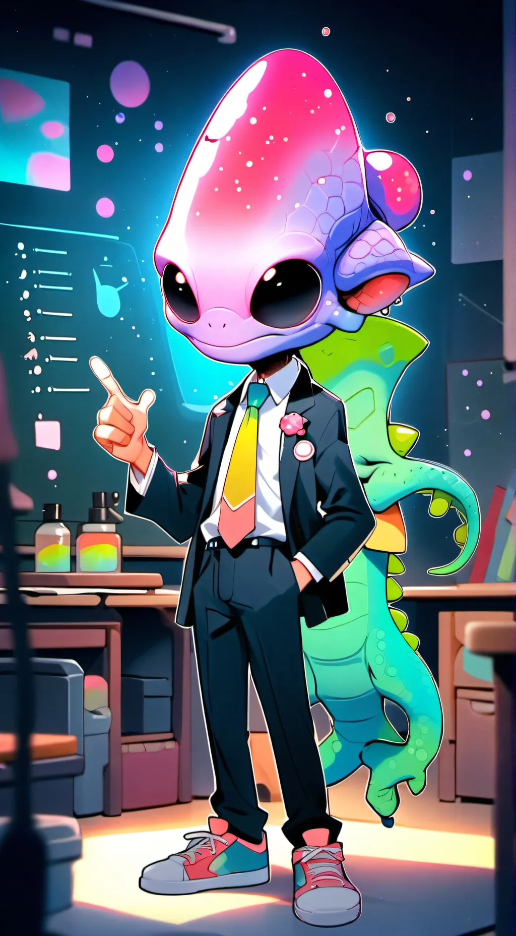 ai character: Glip background