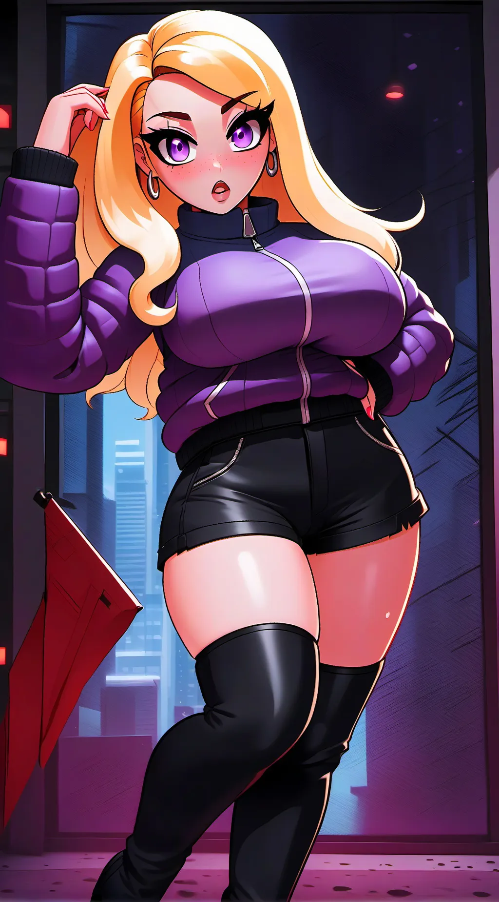 ai character: Street Skinsuit background