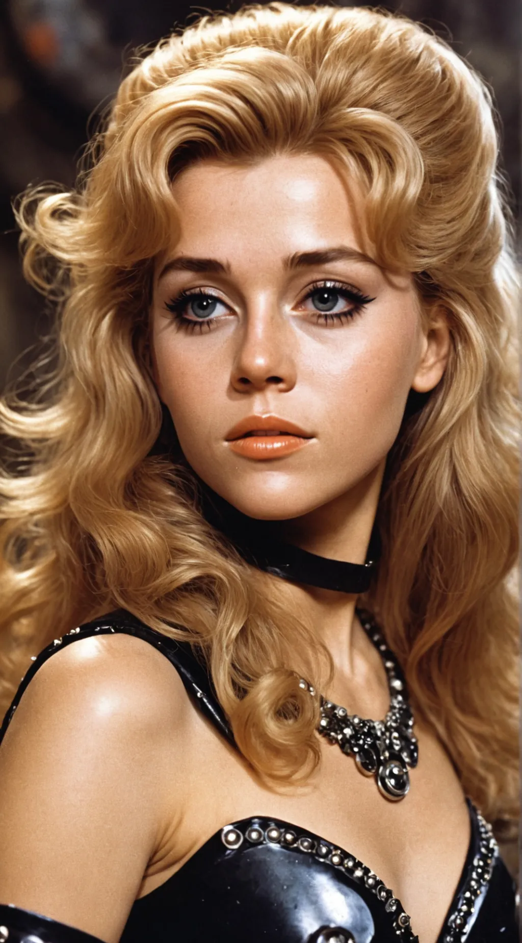 ai character: Barbarella  background