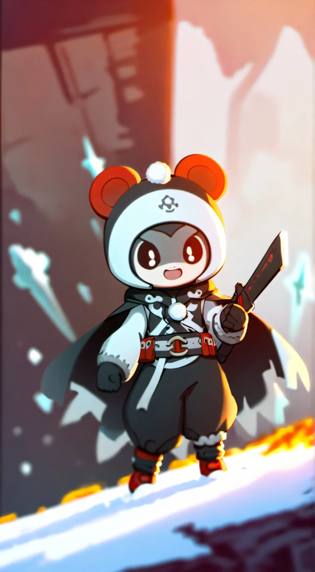 ai character: Manga Samuray  background