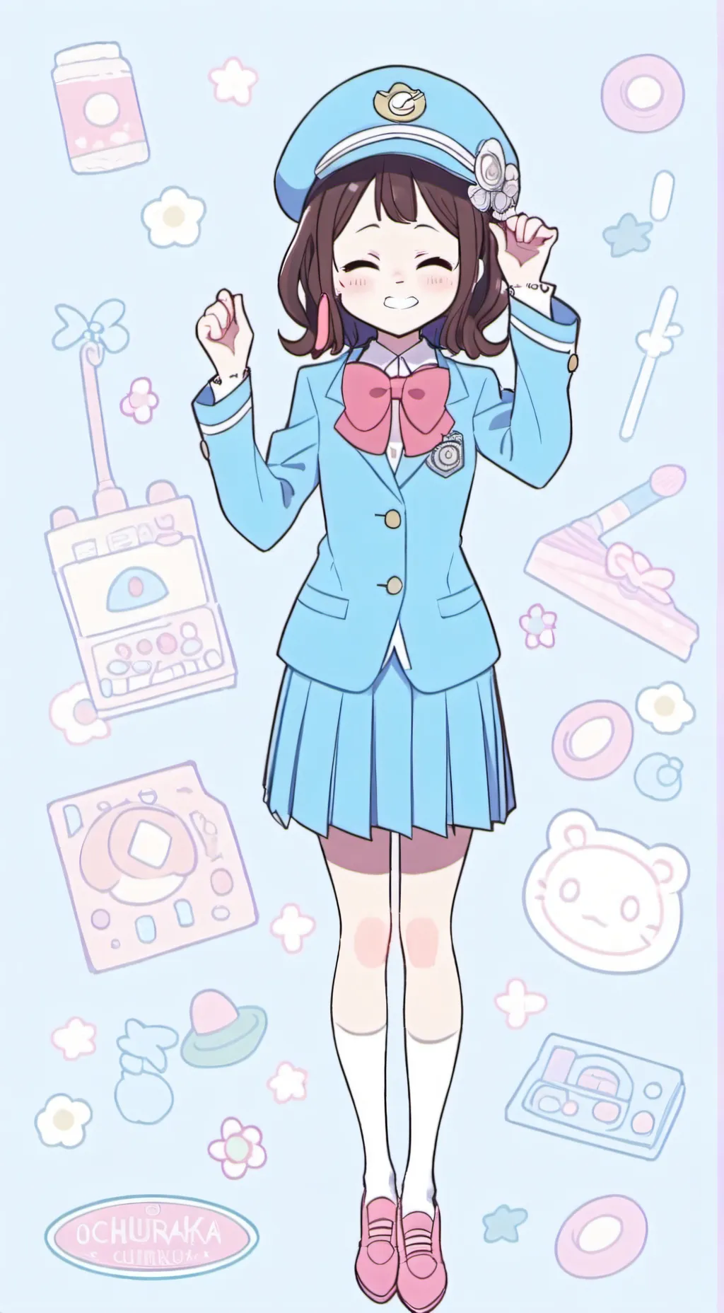 ai character: {♡ochako uraraka♡} background