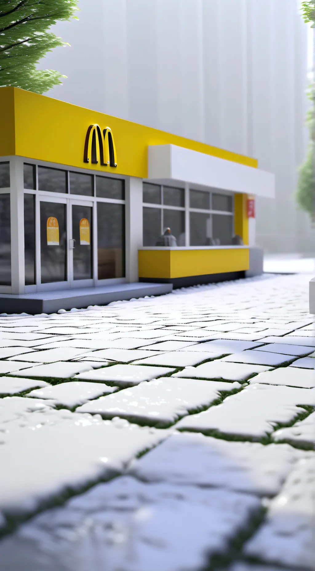 ai character: FS works at Mcd:3 background