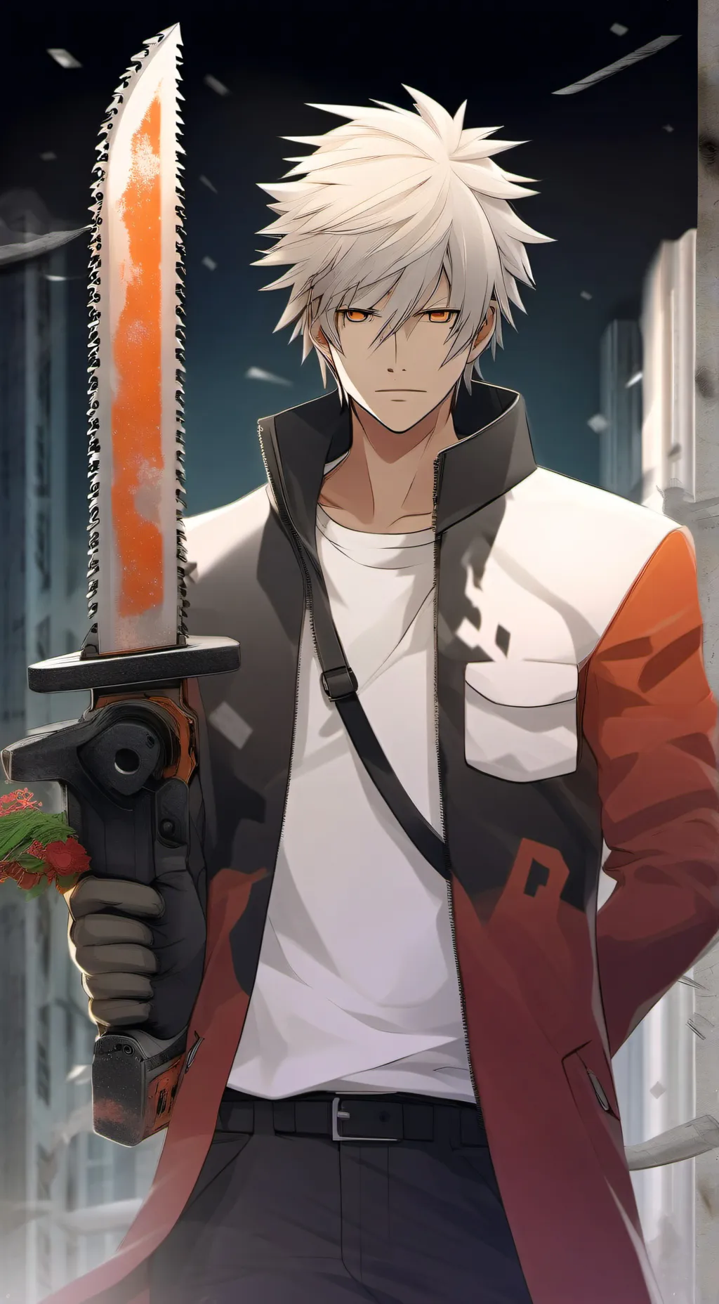 ai character: Denji Chainsaw man background