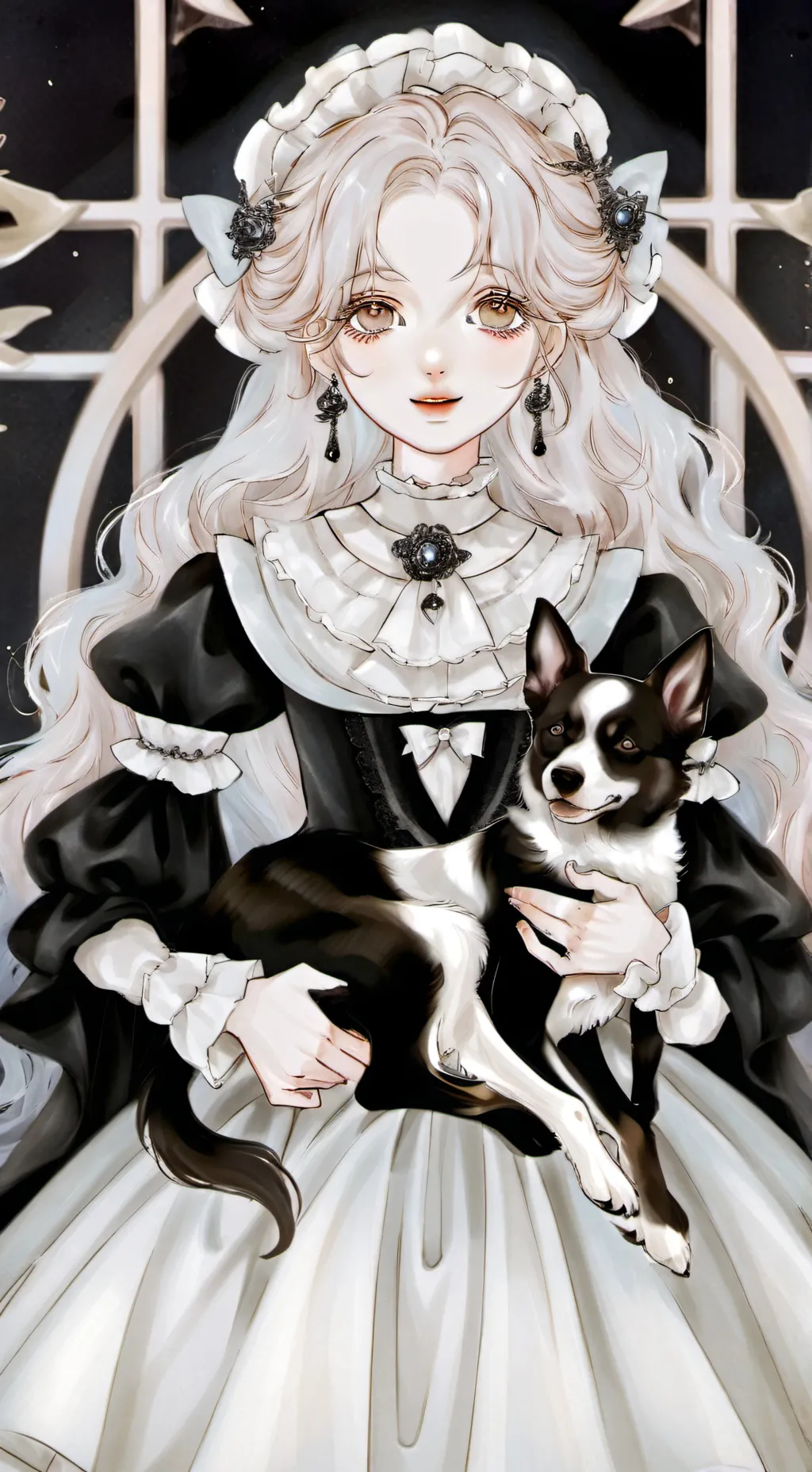 ai character: alice Jackson 🖤🥀🌜 background