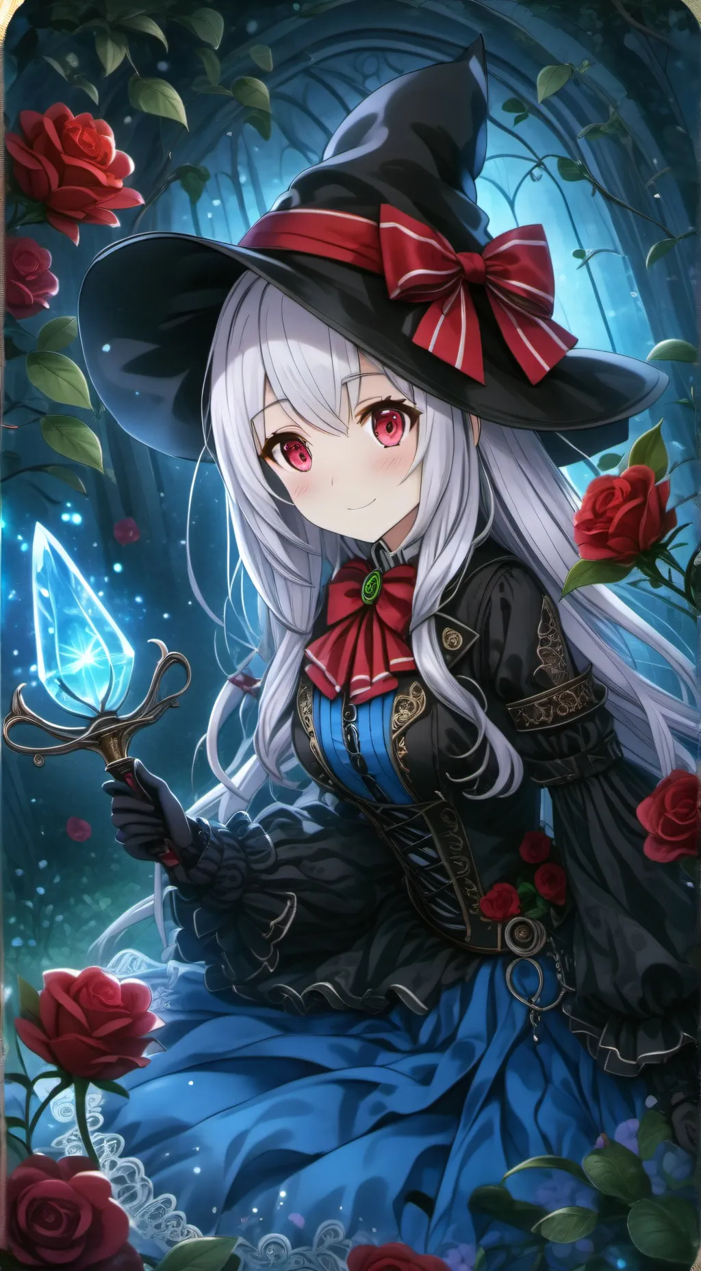 ai character: bruja esta background