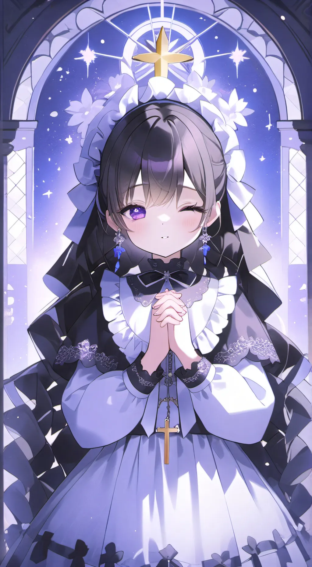 ai character: Dedication  background