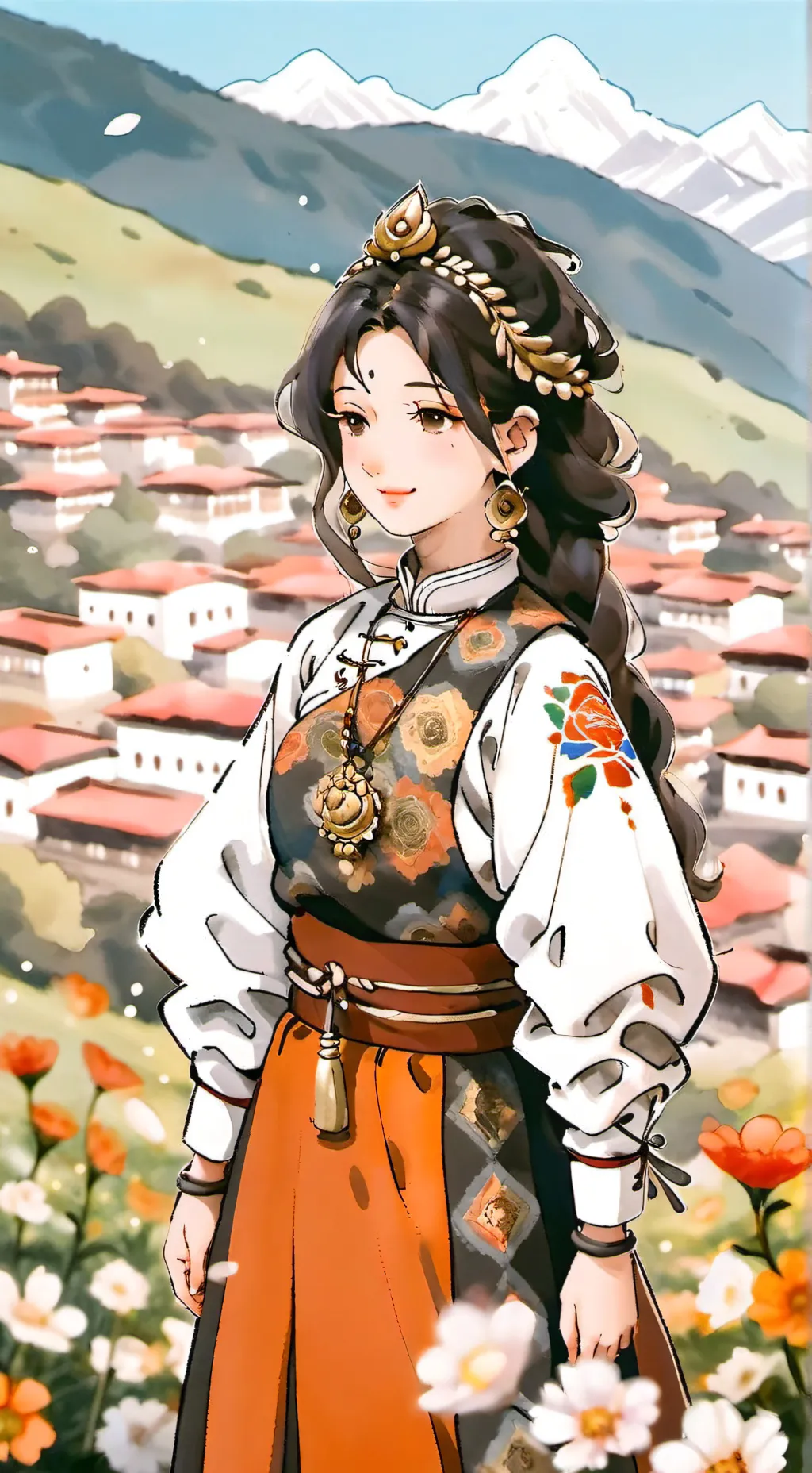 ai character: Bhutan background