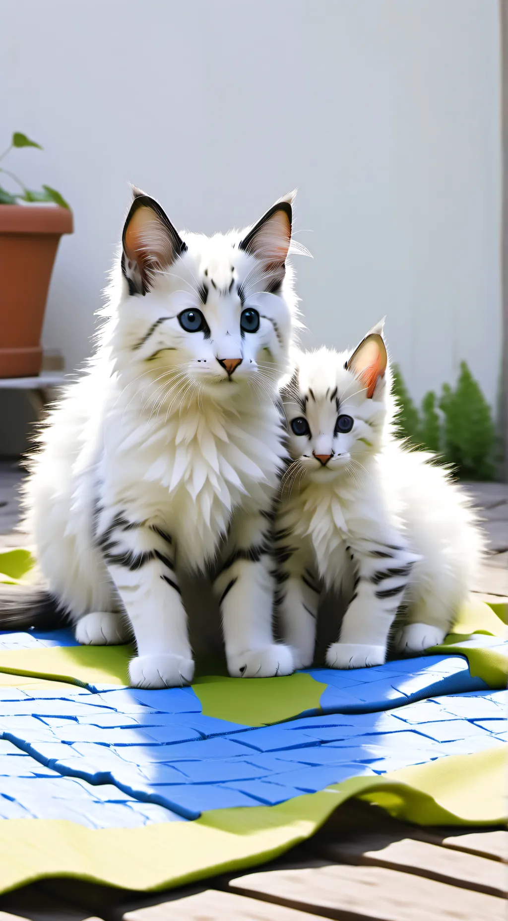 ai character: Mama cat background
