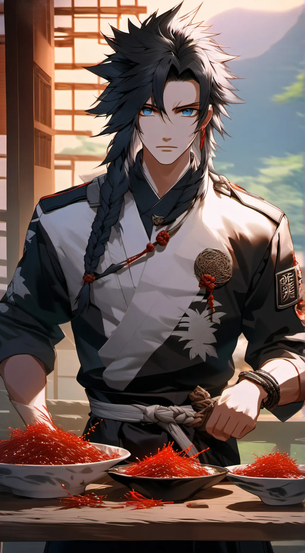ai character: Giyuu..14+.. background