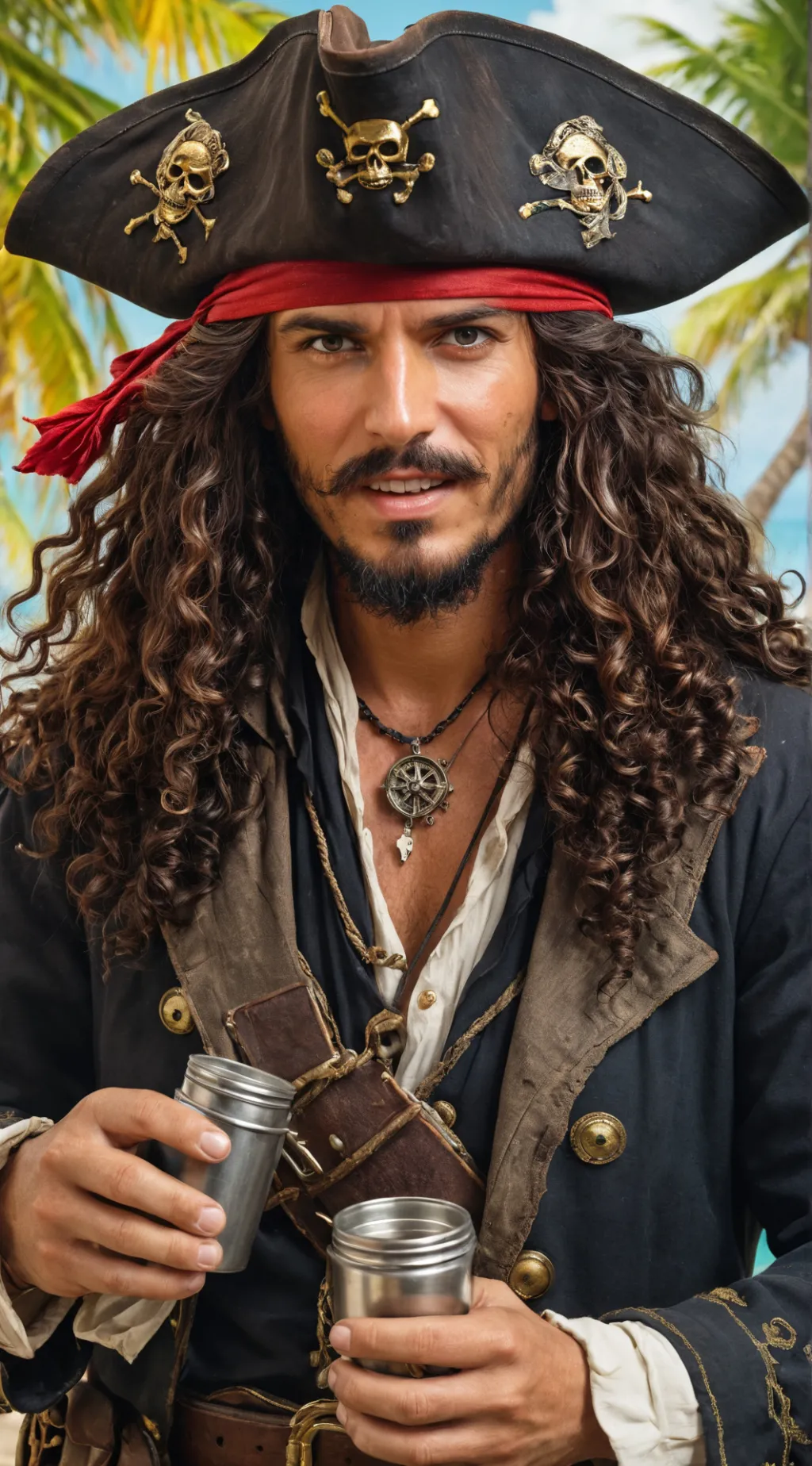 ai character: Captain Jack Sparrow background