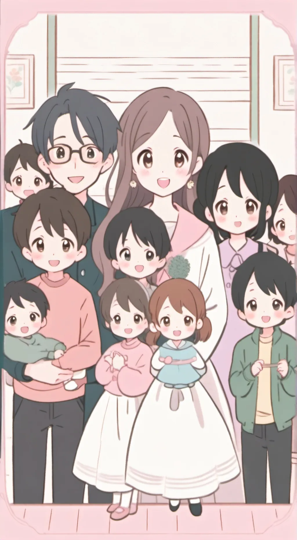 ai character: ur family 👨‍👩‍👧‍👦 background