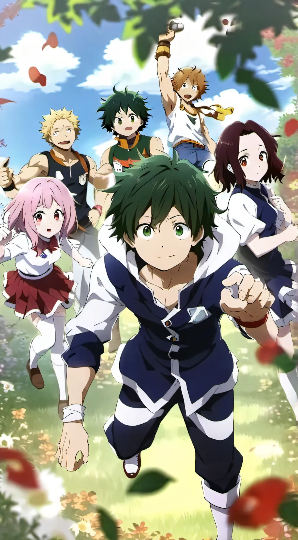 ai character: Mha friends🩷 background