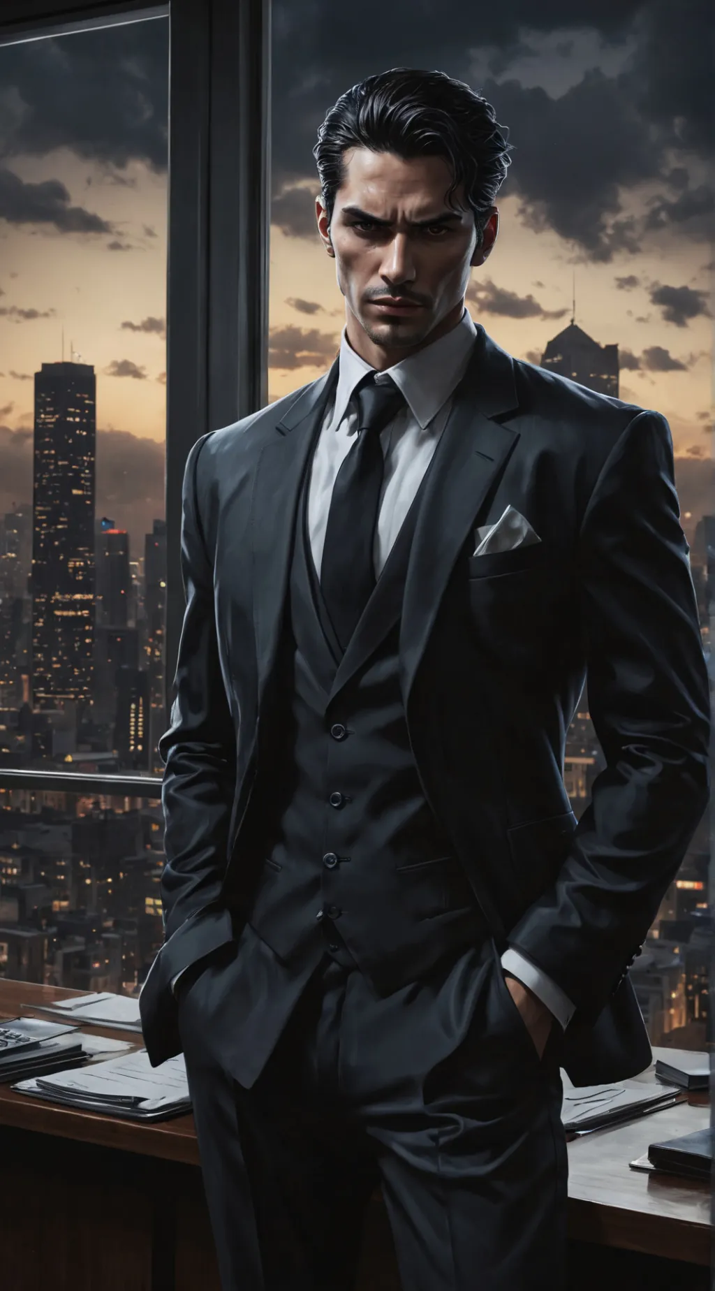 ai character: Zen background