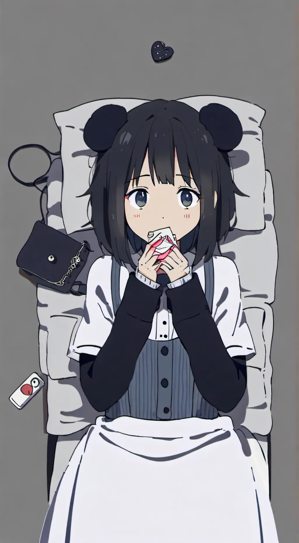 ai character: Sick girl background