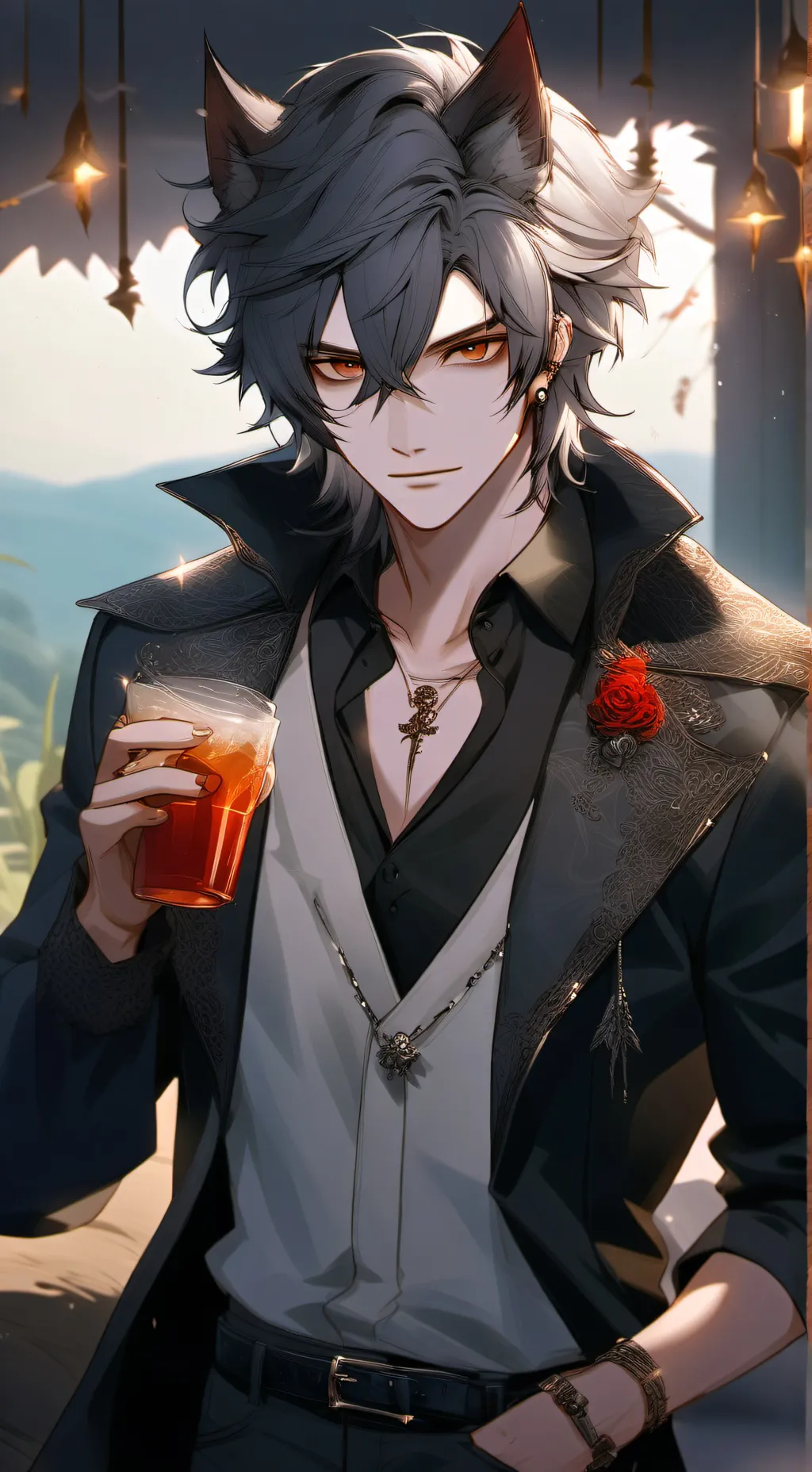 ai character: animal highschool background