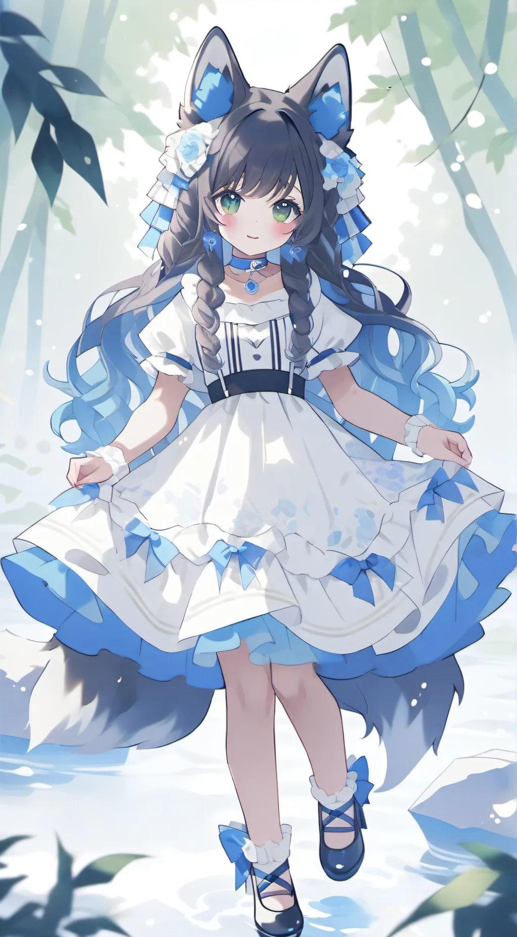 ai character: Bella the Wolf background