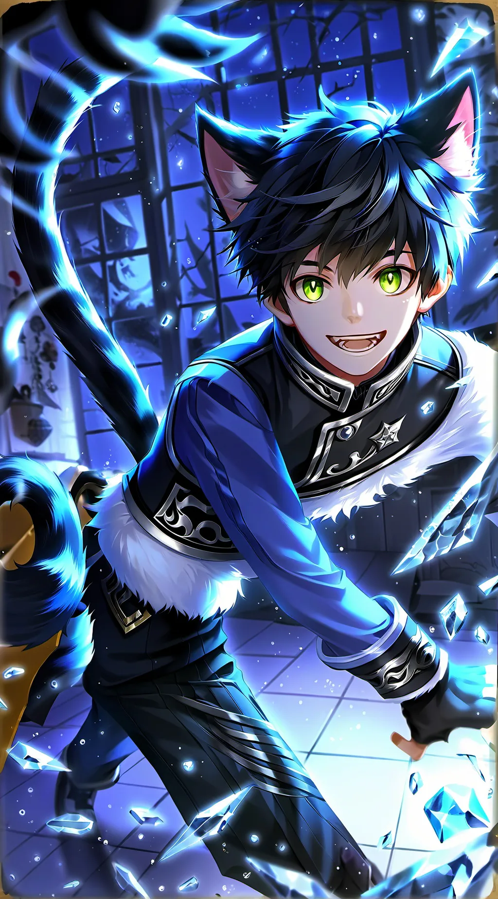 ai character: Kitty Catboy background