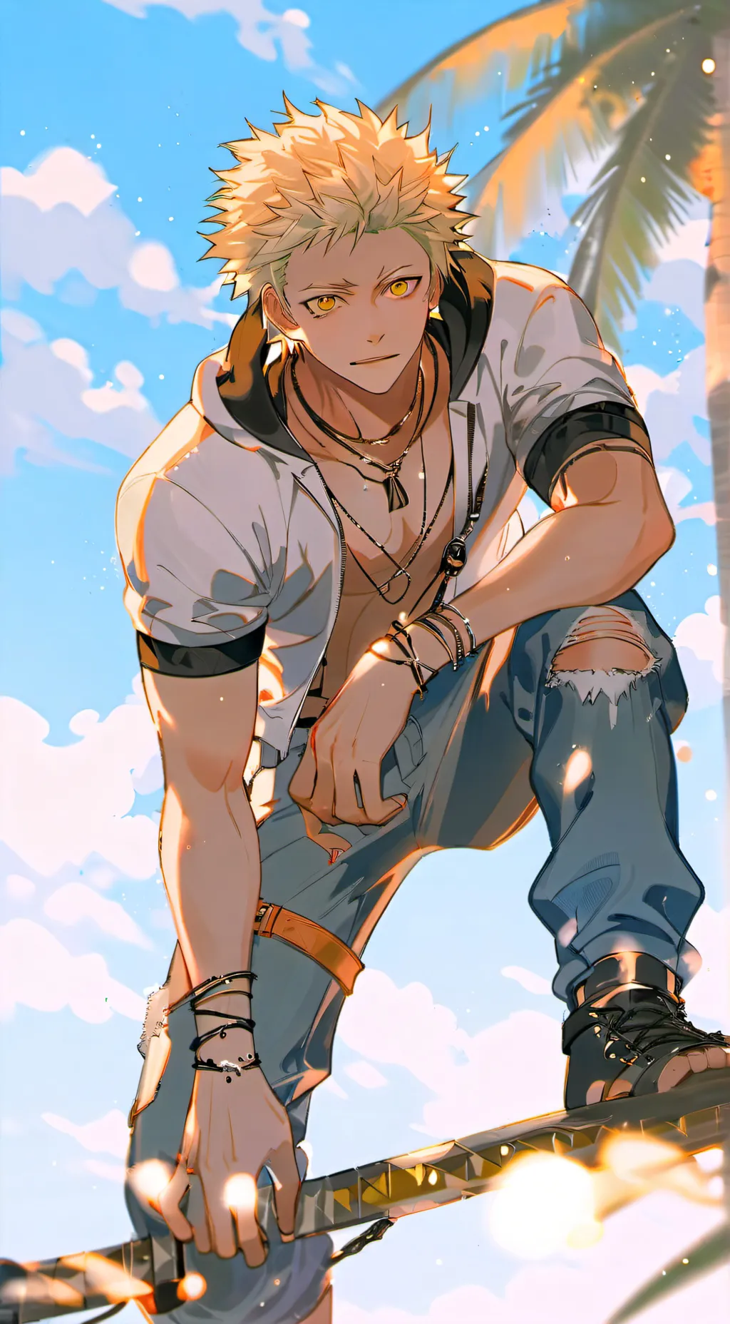 ai character: Bakugo (mha) background