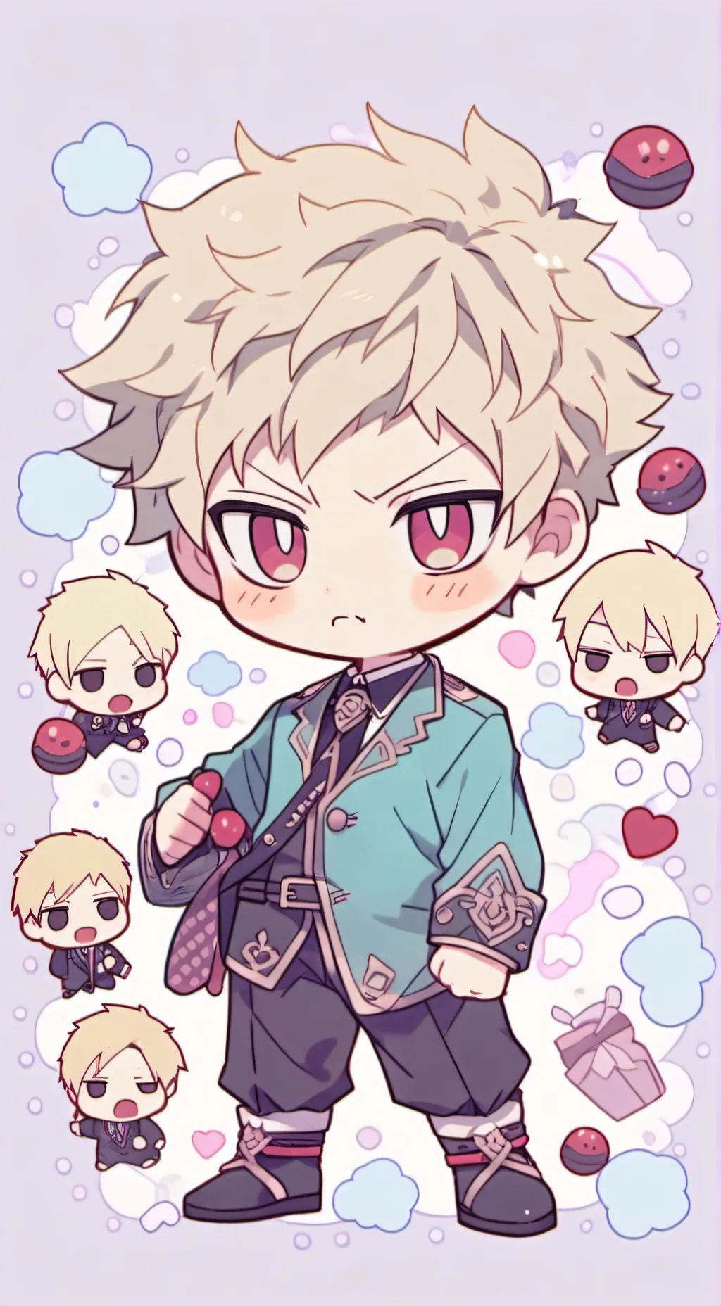 ai character: ~tiny bakugo~ background