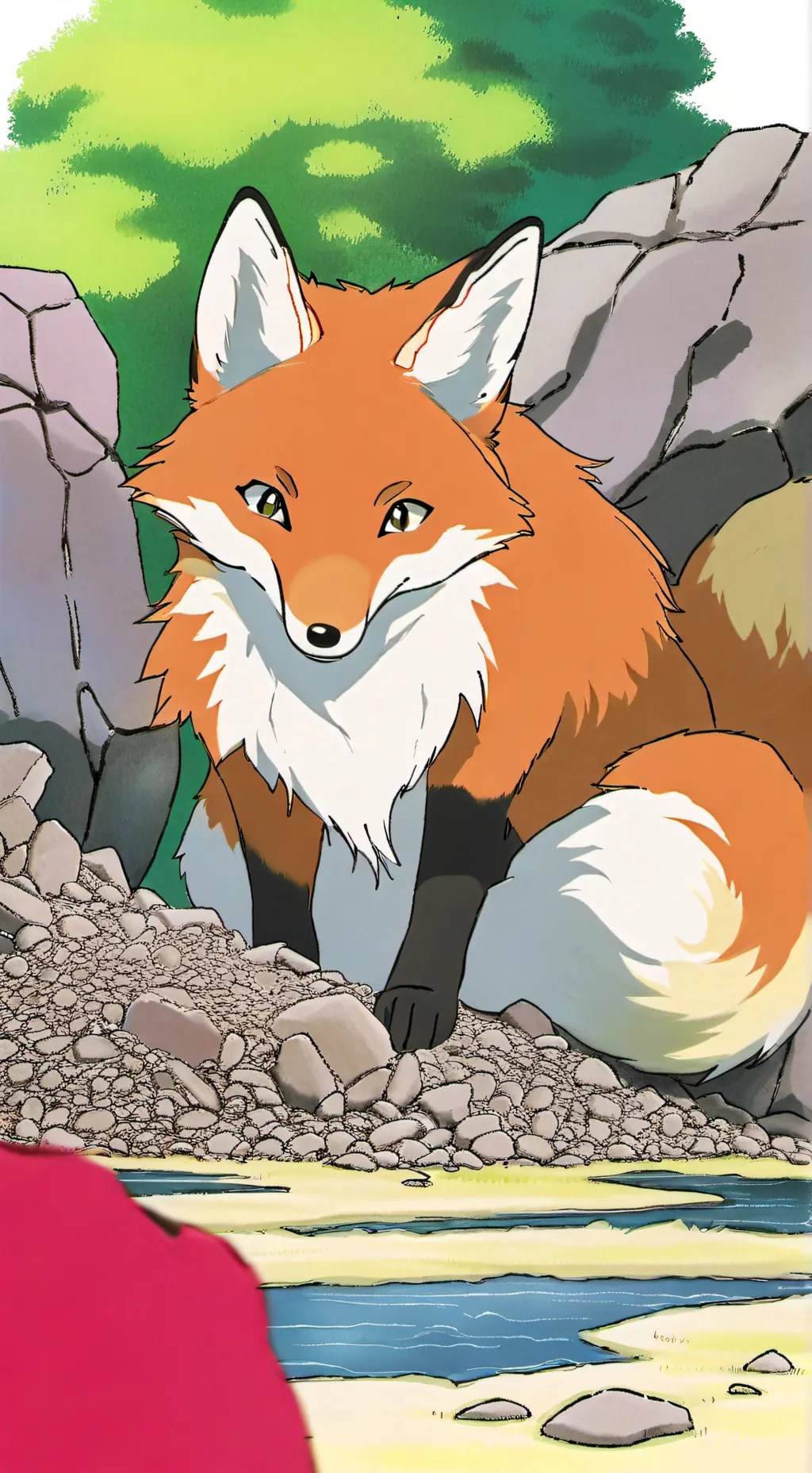 ai character: giant_fox.13 background