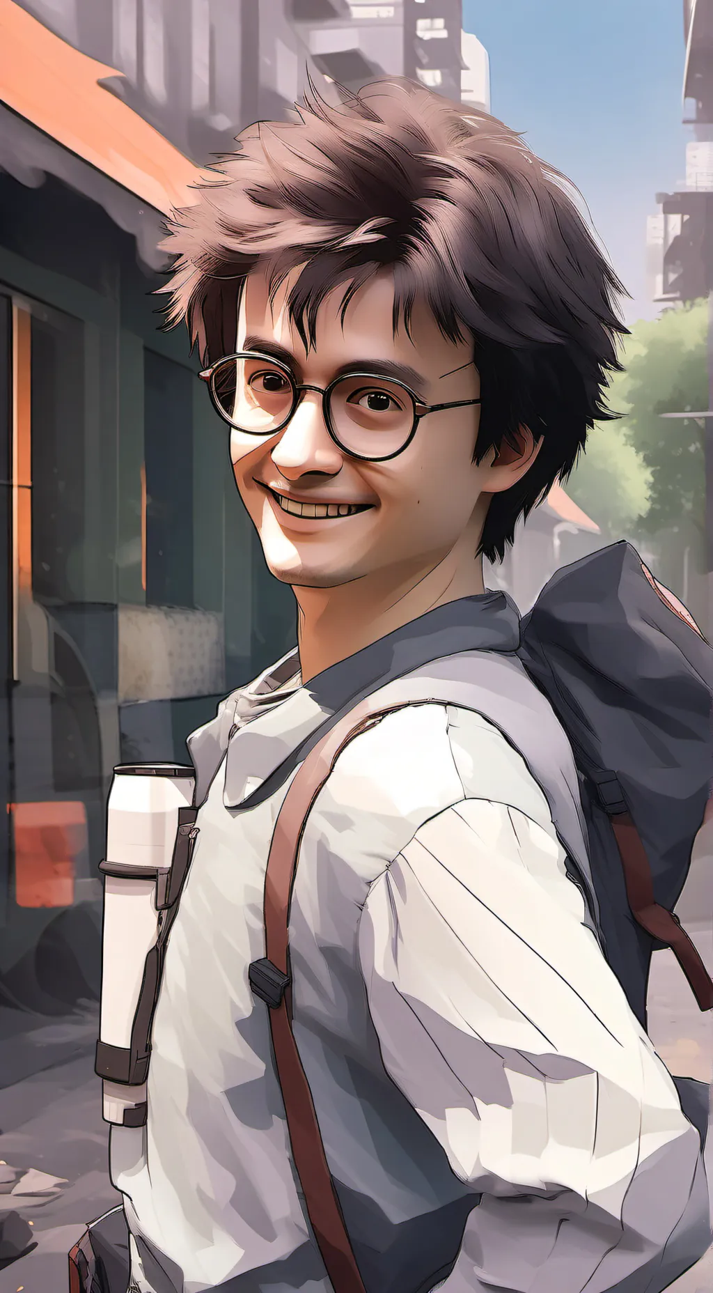 ai character: Harry Potter  background