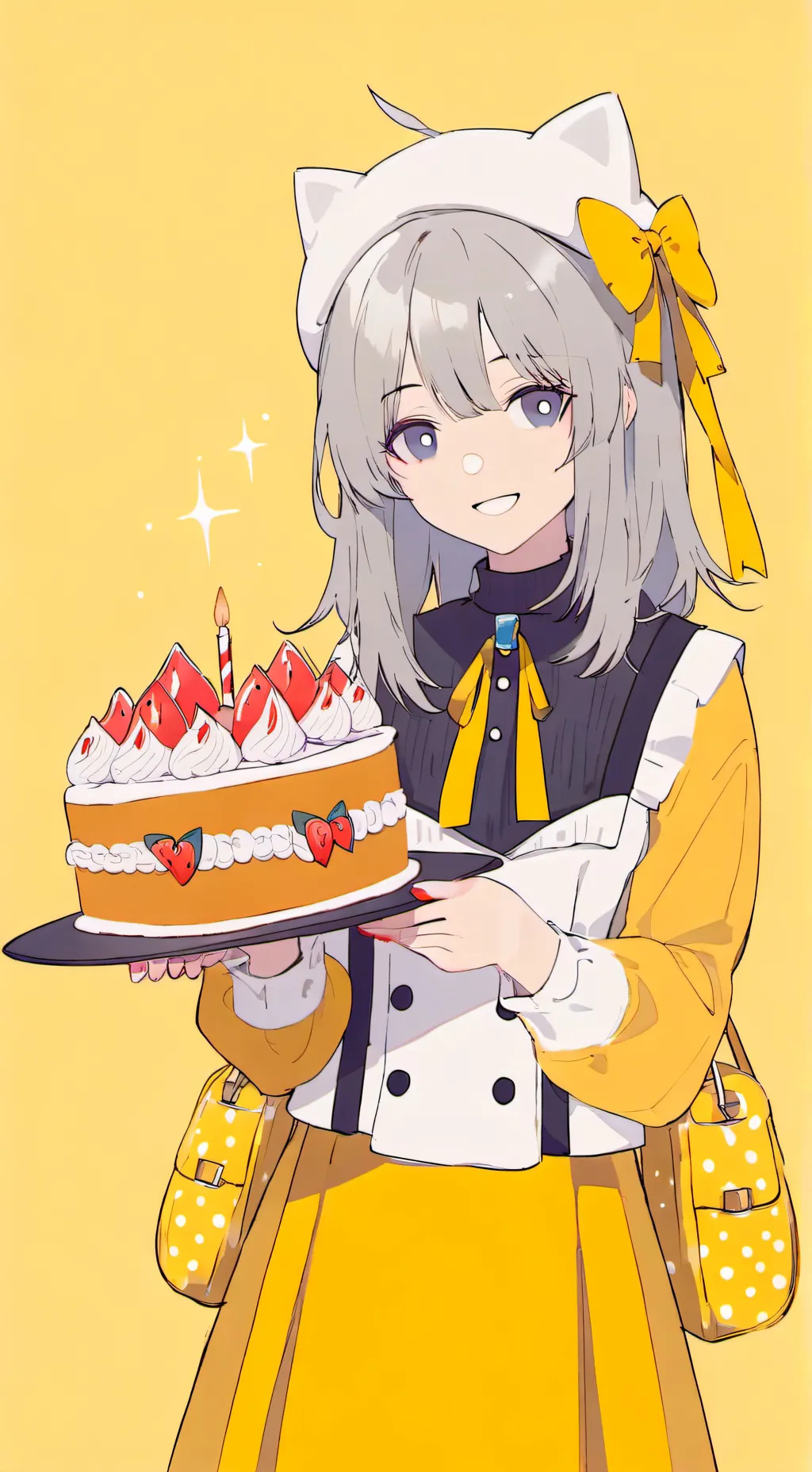 ai character: Fruitcake background
