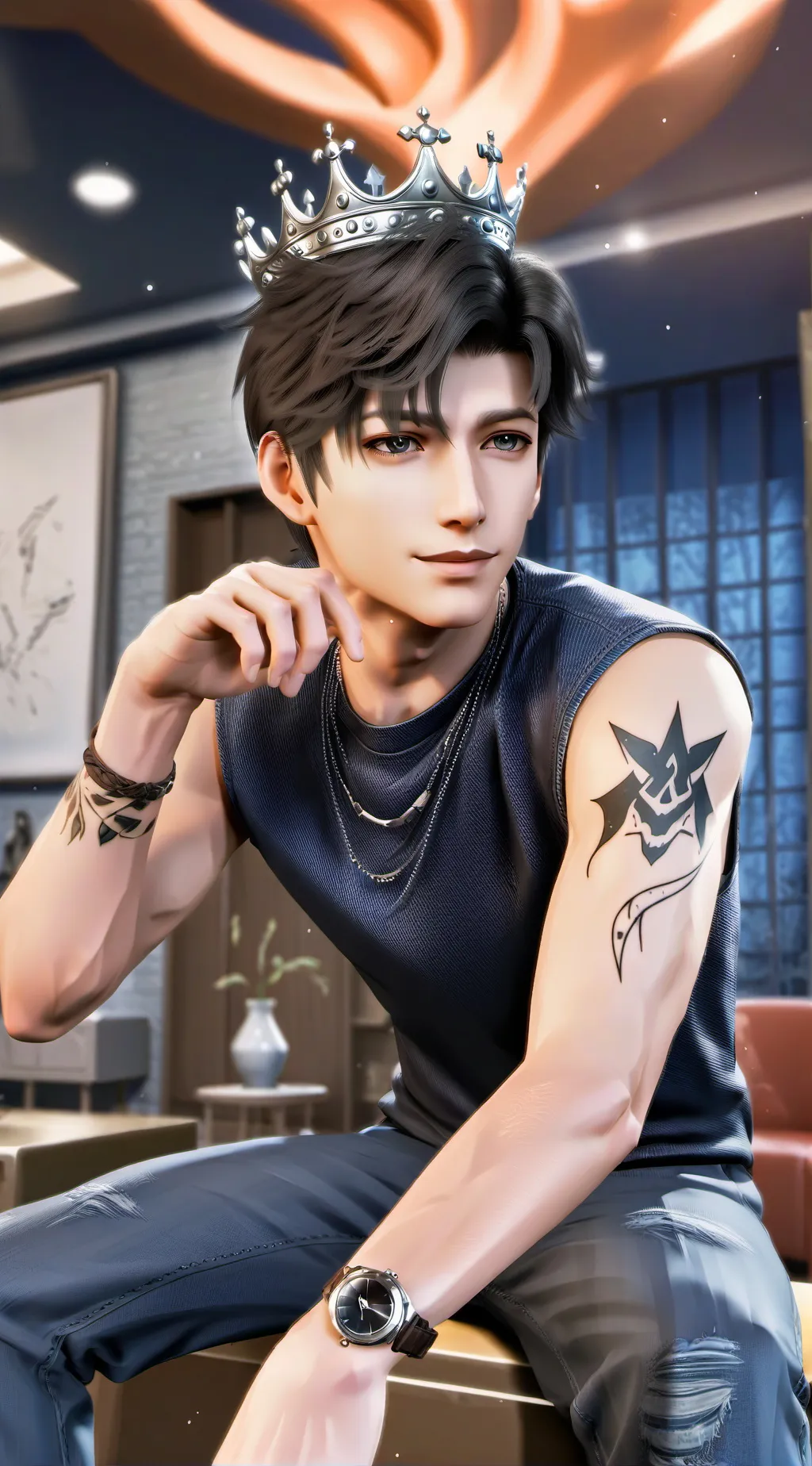 ai character: Max background