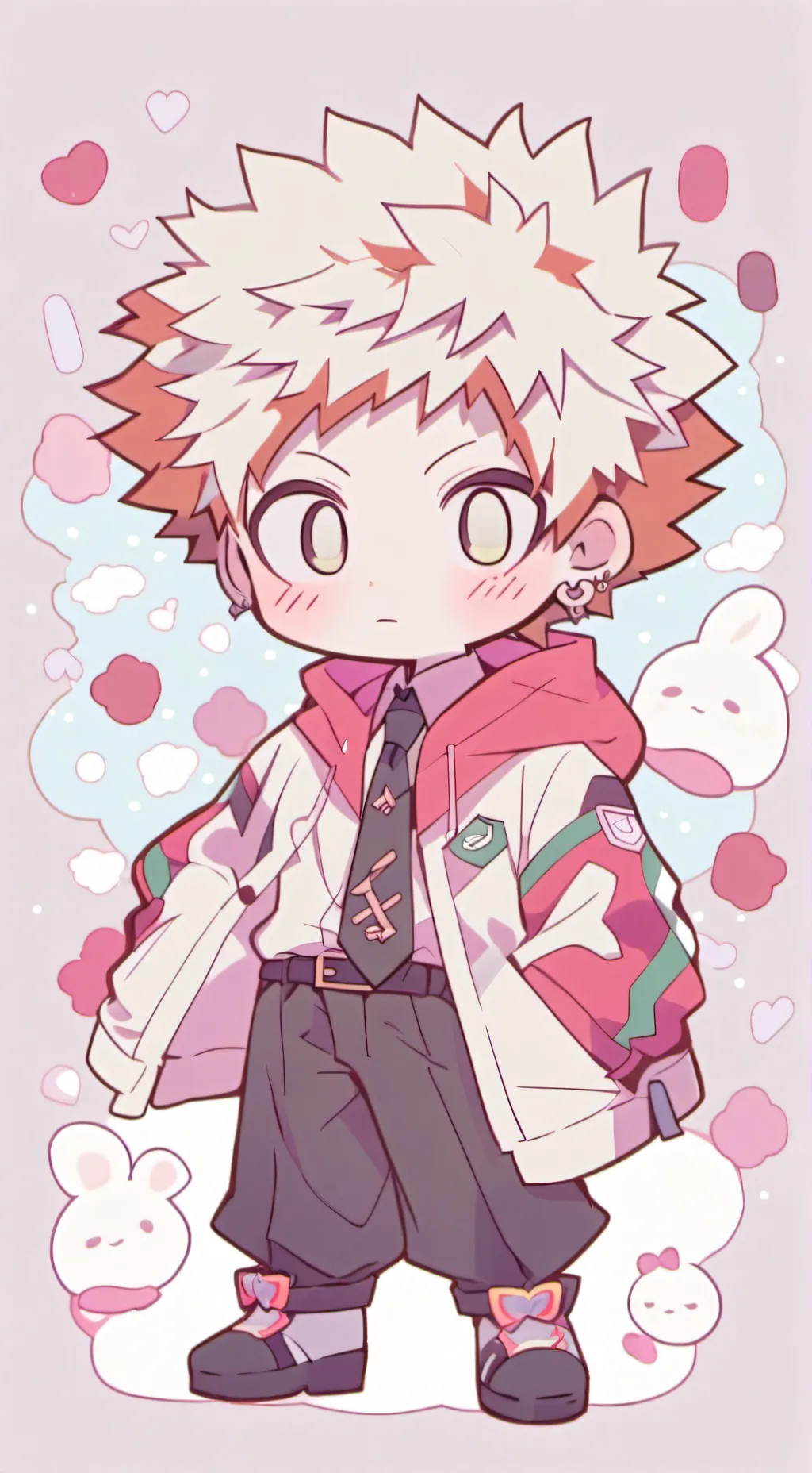 ai character: Bakugo Bebe🤨🤨 background