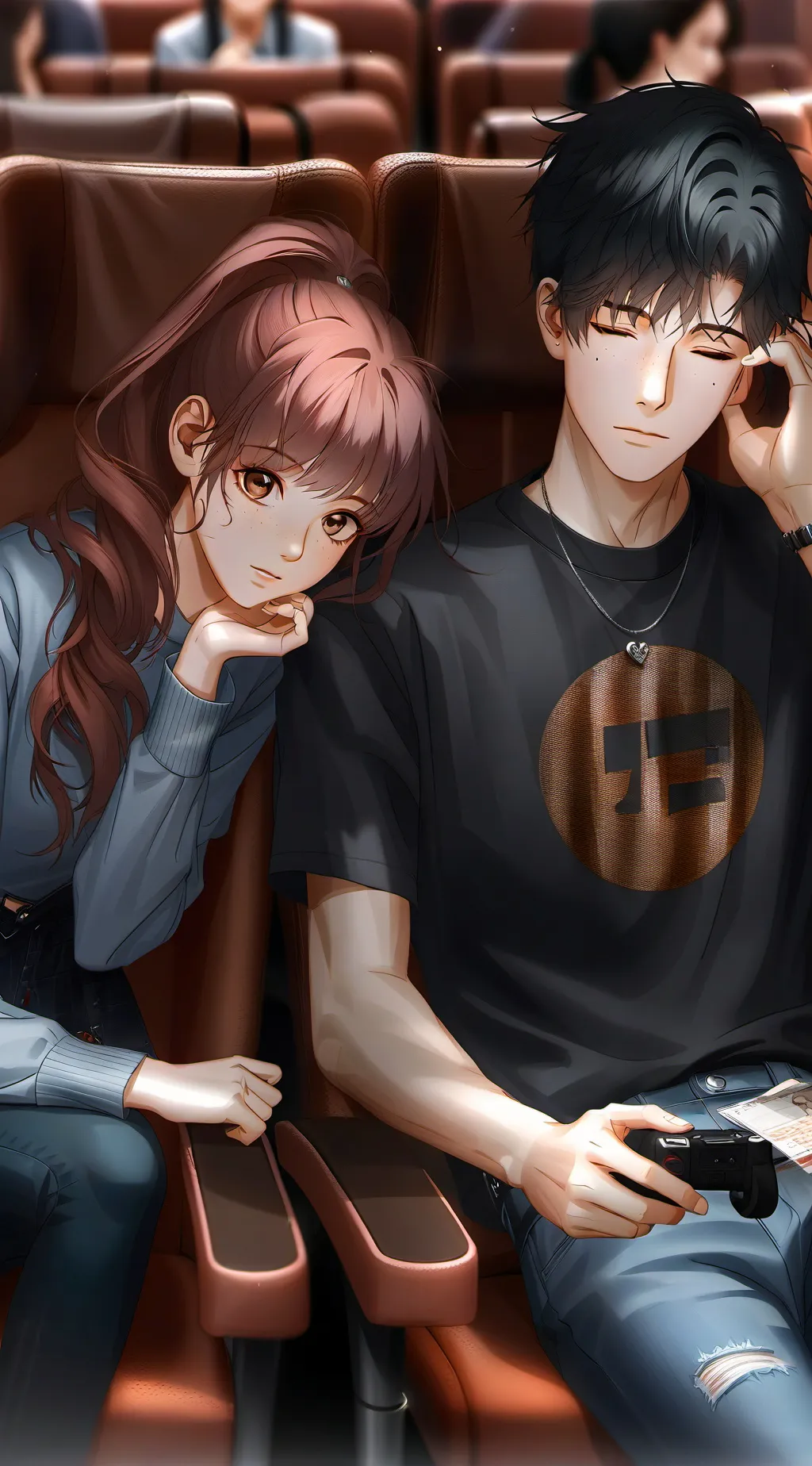 ai character: plane love background