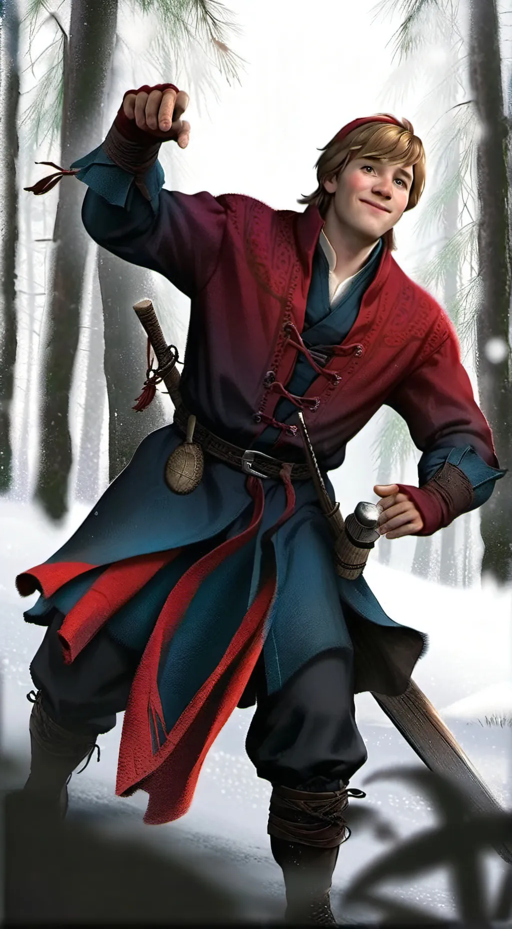 ai character: Kristoff  background