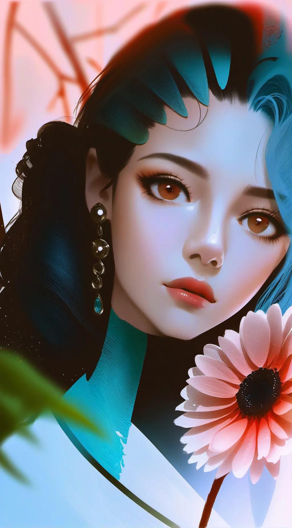 ai character: kim background