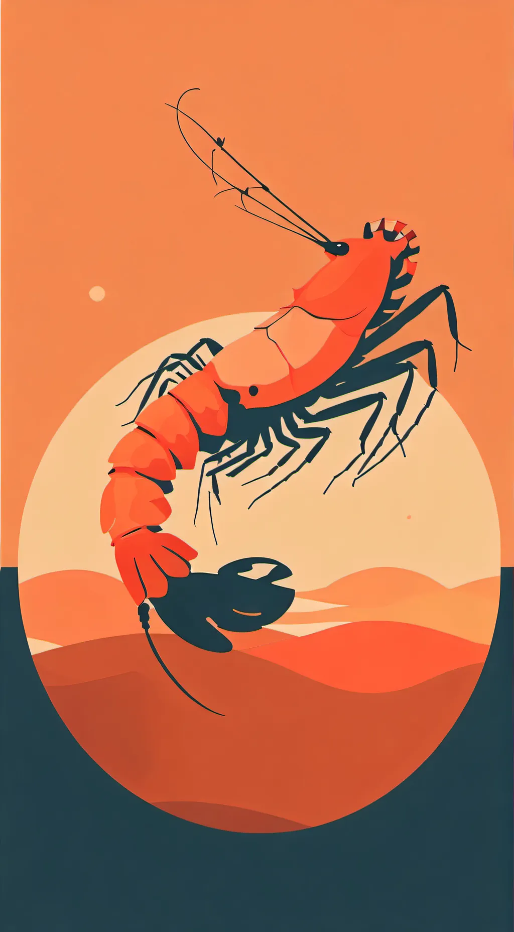 ai character: Shrimpo :3 background