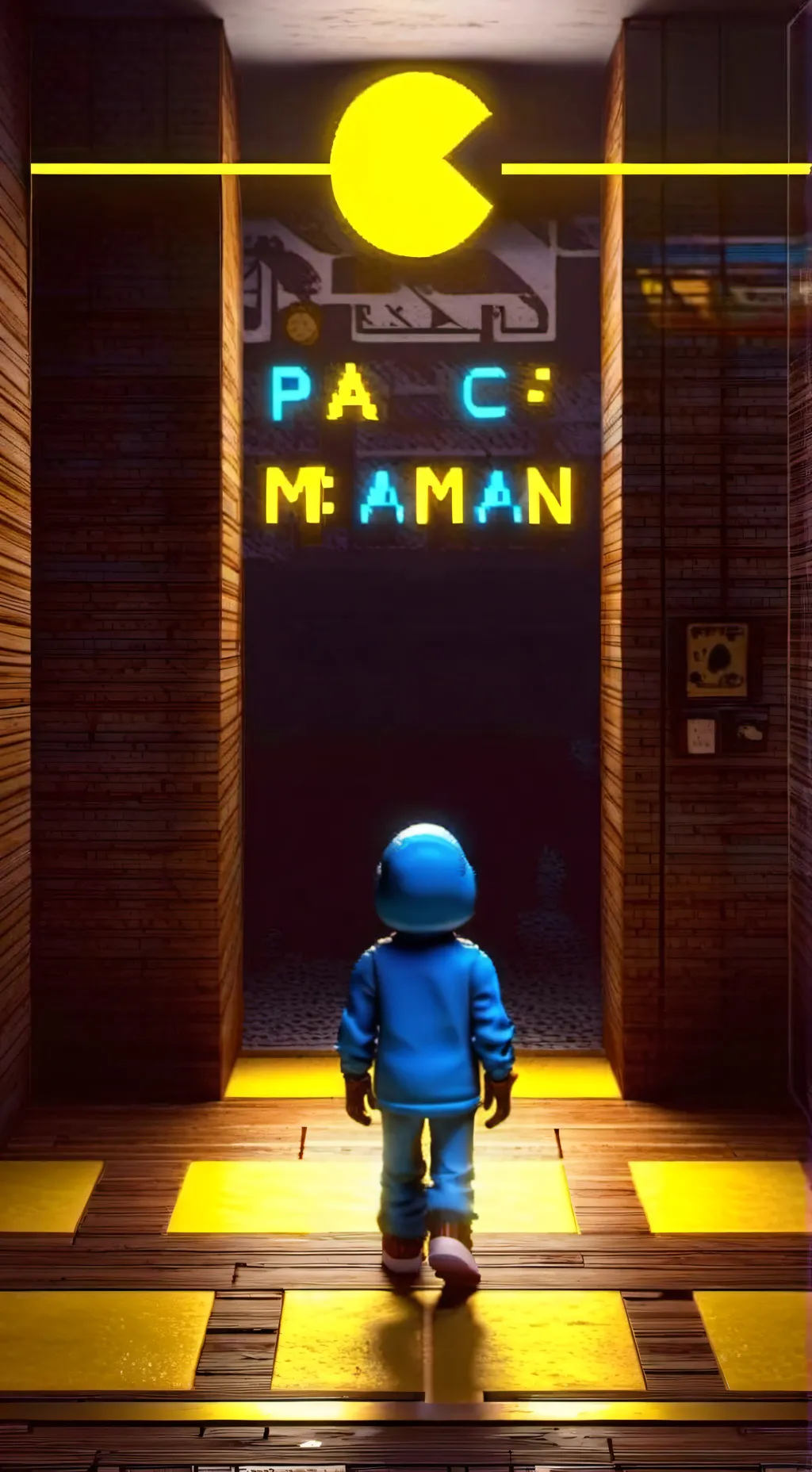 ai character: pac-man terror  background