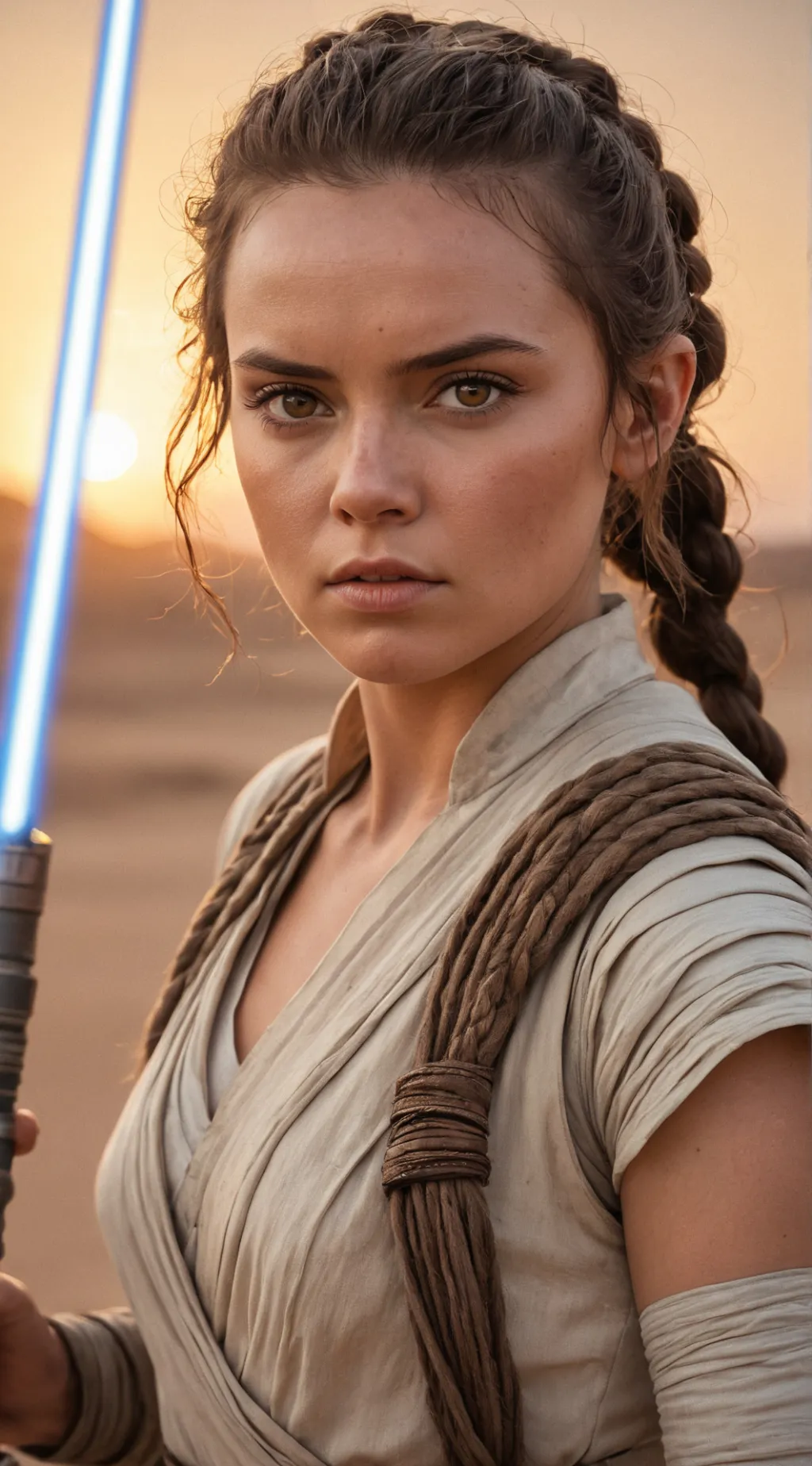 ai character: Rey Skywalker background