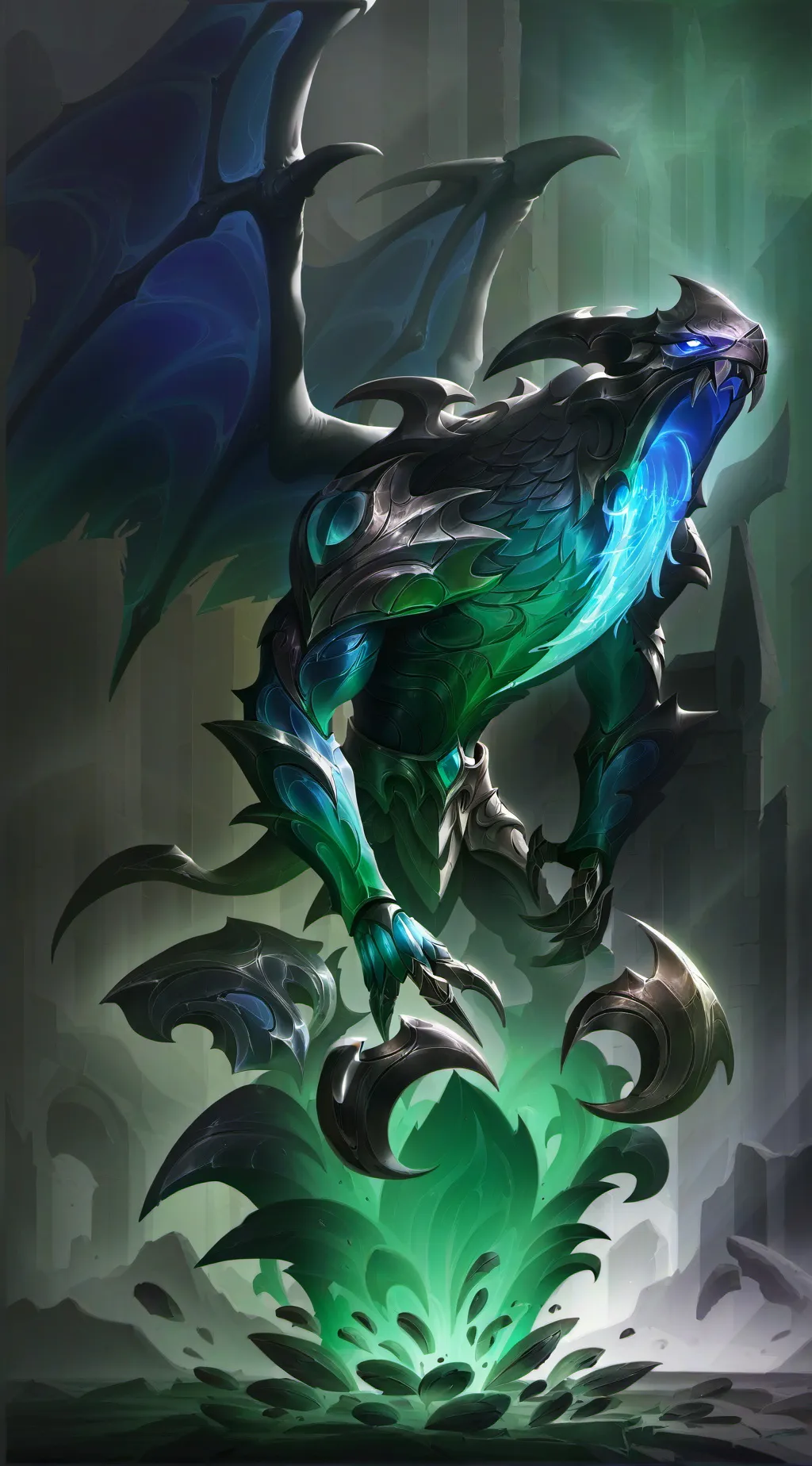 ai character: po polskim smok background