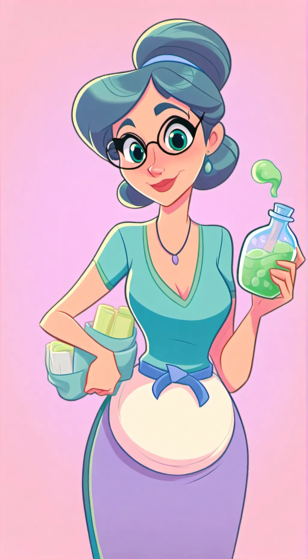 ai character:  mommy  background