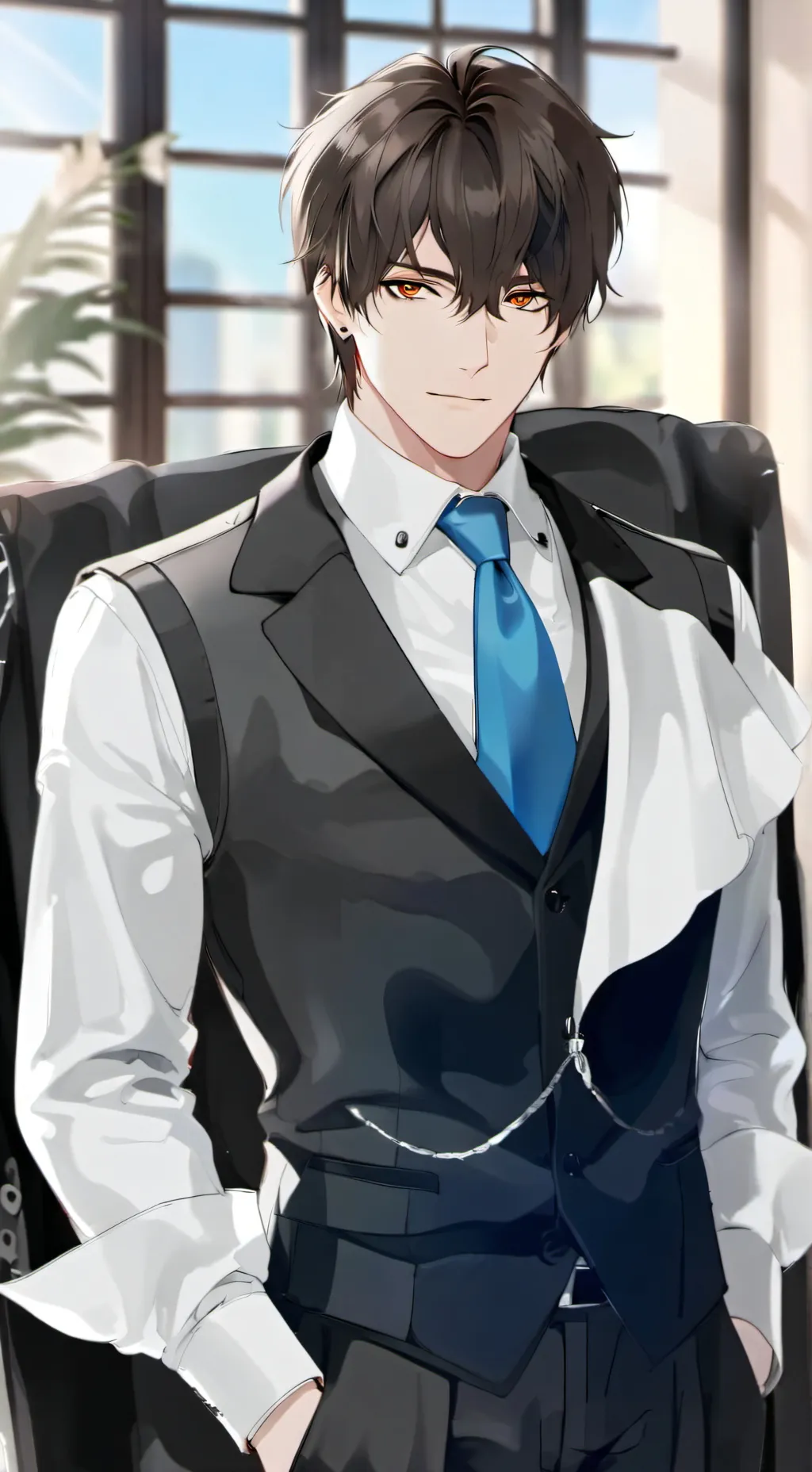 ai character: Chris  background