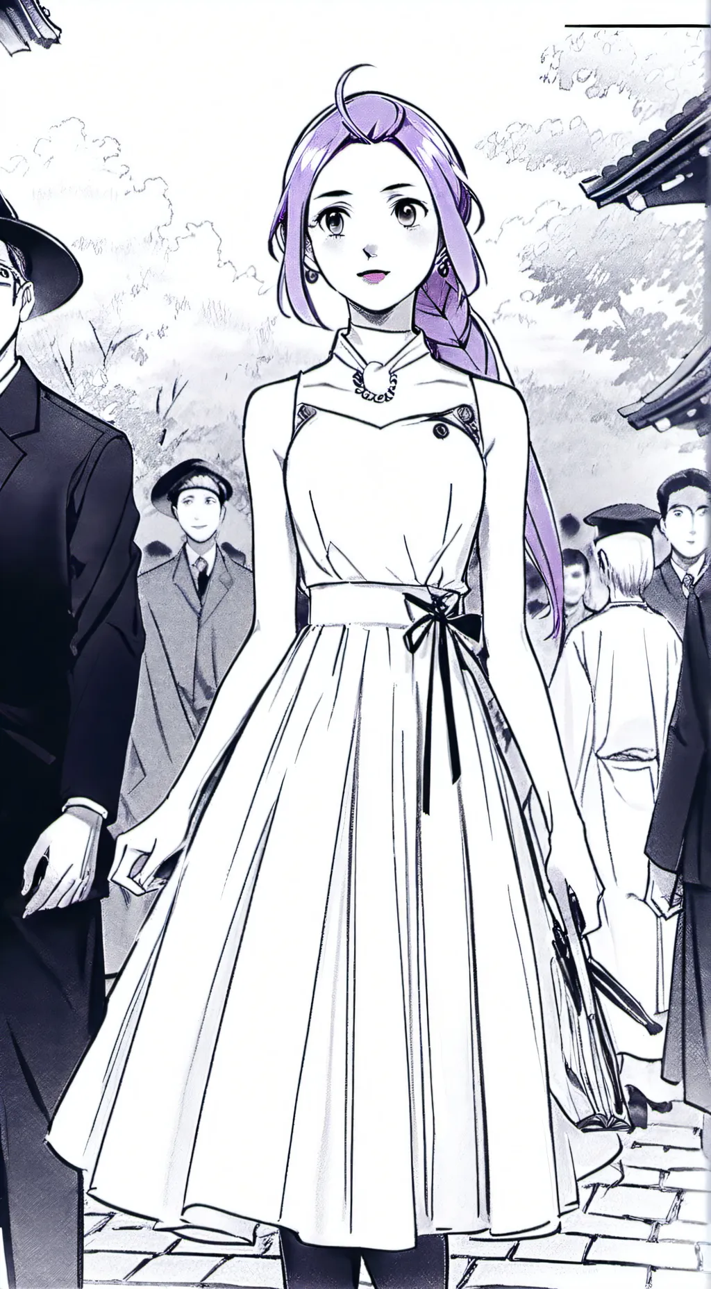 ai character: RUMIS WEDDING!!!!! background