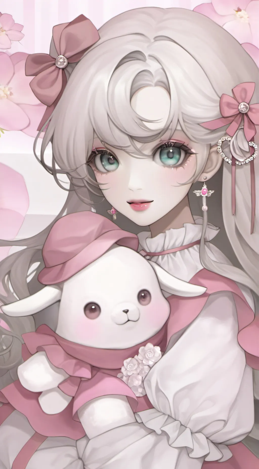 ai character: Luna Blossom background