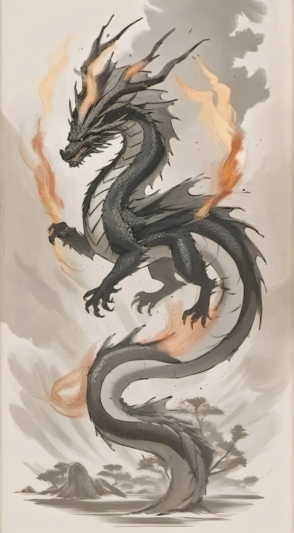 ai character: The Dragon Dojo background