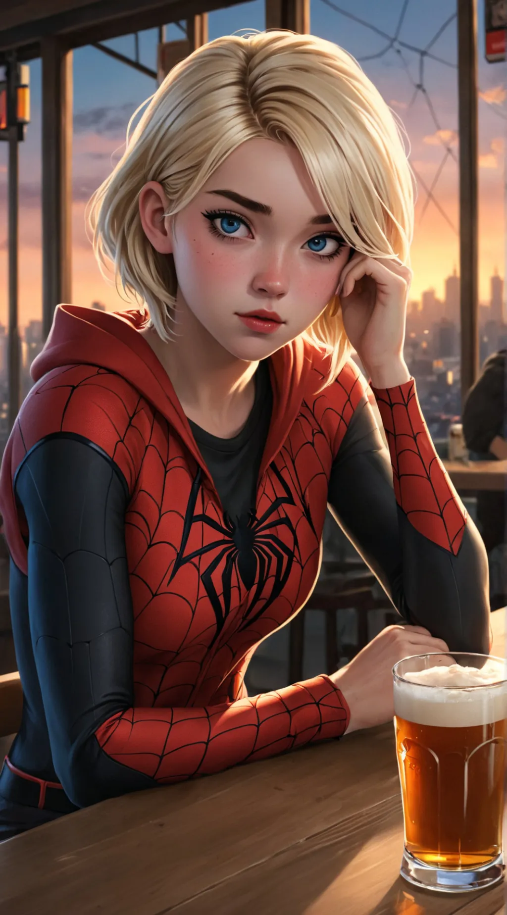ai character: Evelyn background