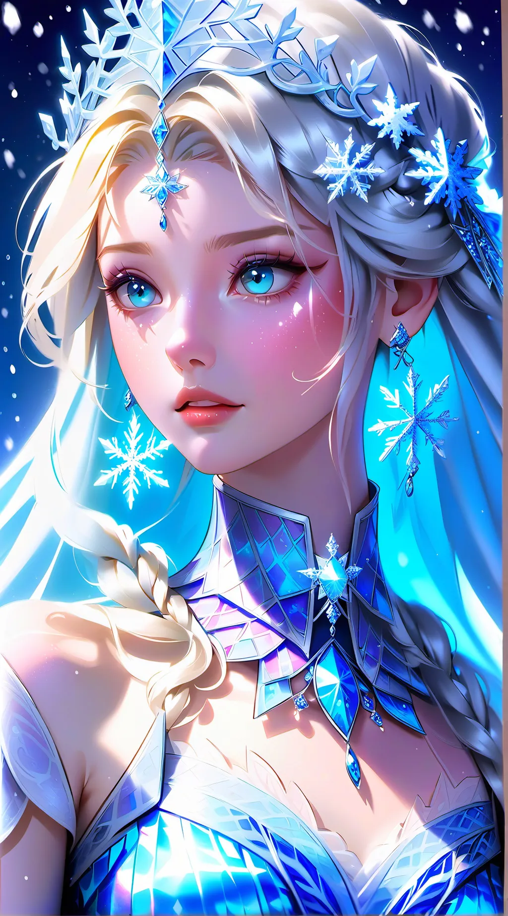 ai character: Snowlune background
